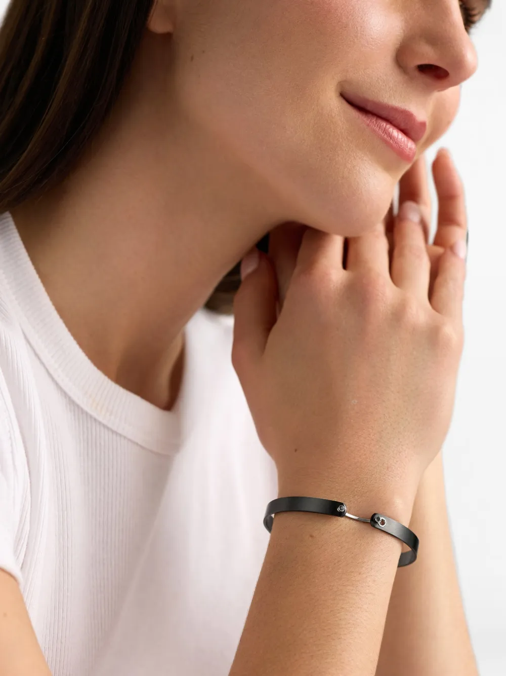 Nouvel Heritage Midnight In Manhattan Mood black diamond bracelet - Nero