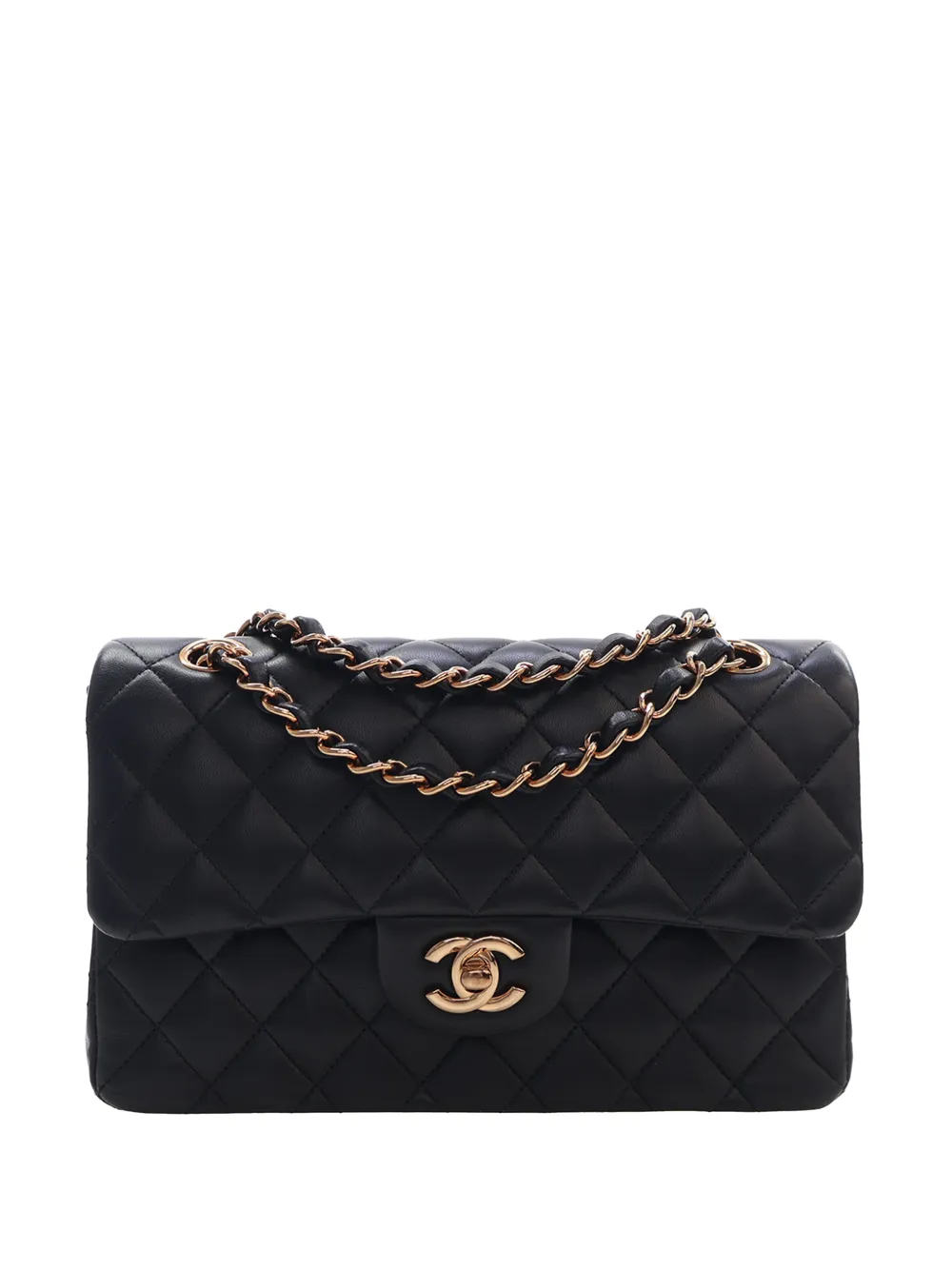CHANEL Pre-Owned 2021-2026 Small Classic Lambskin Double Flap shoulder bag - Nero