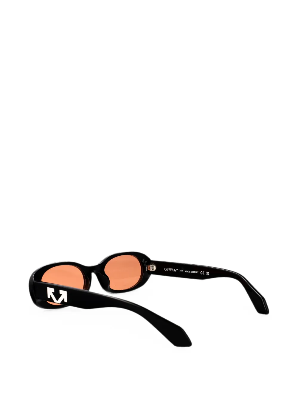 Off-White Eyewear Adams zonnebril met ovalen montuur Zwart