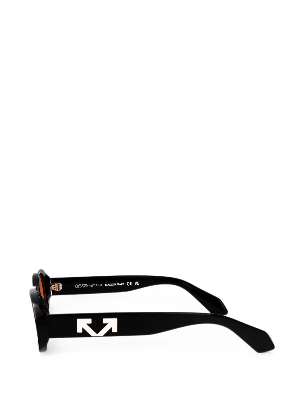 Off-White Eyewear Adams zonnebril met ovalen montuur Zwart