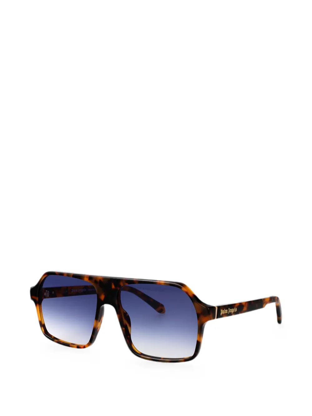 Palm Angels Eyewear Camino zonnebril met geometrisch montuur Bruin