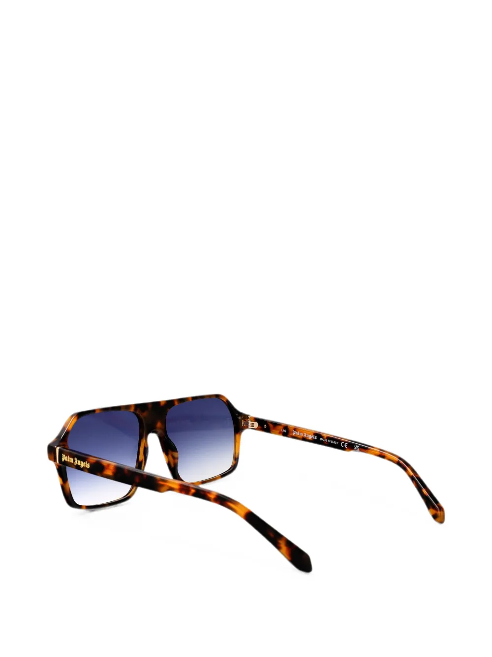 Palm Angels Eyewear Camino zonnebril met geometrisch montuur Bruin