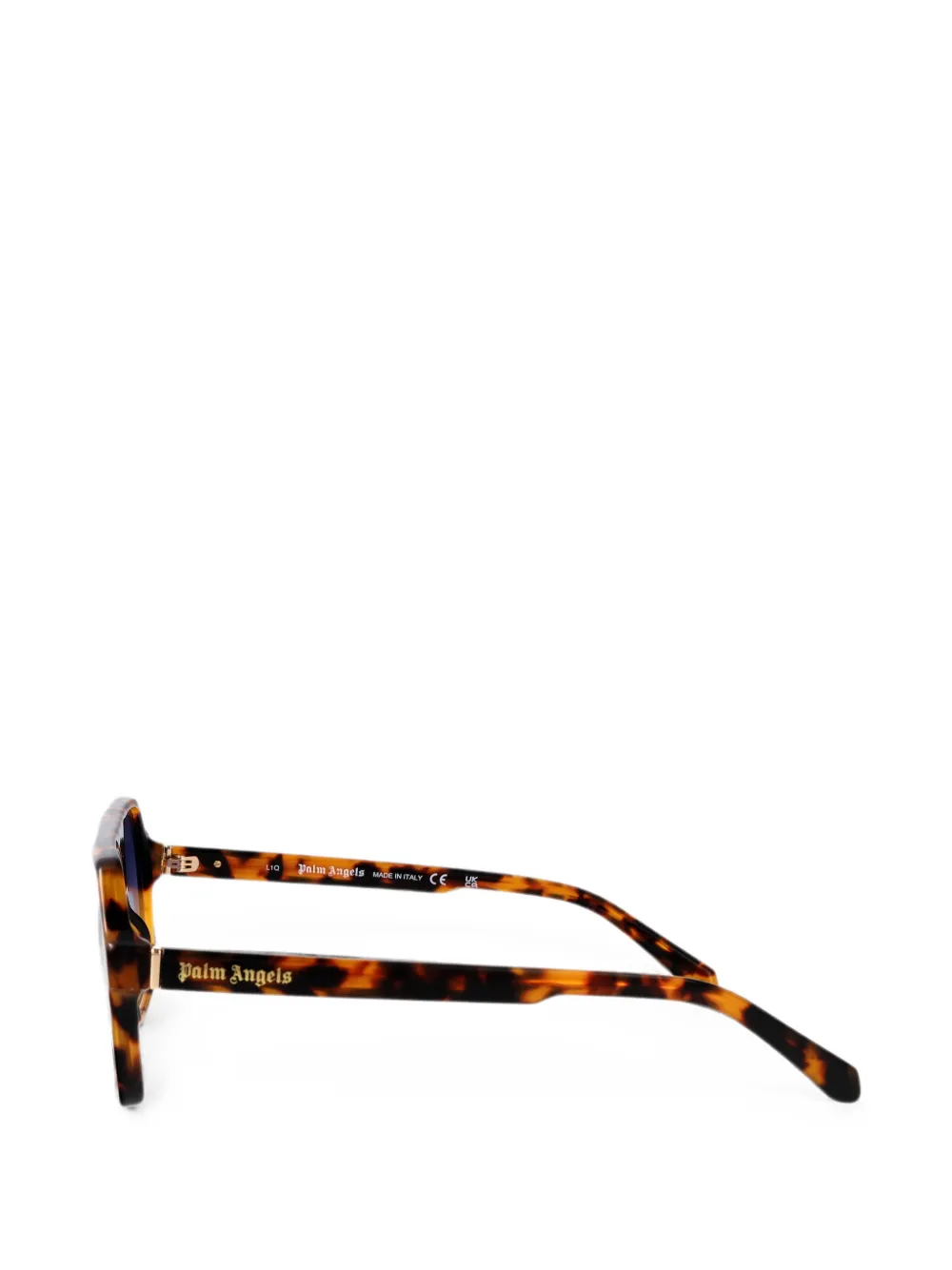 Palm Angels Eyewear Camino zonnebril met geometrisch montuur Bruin