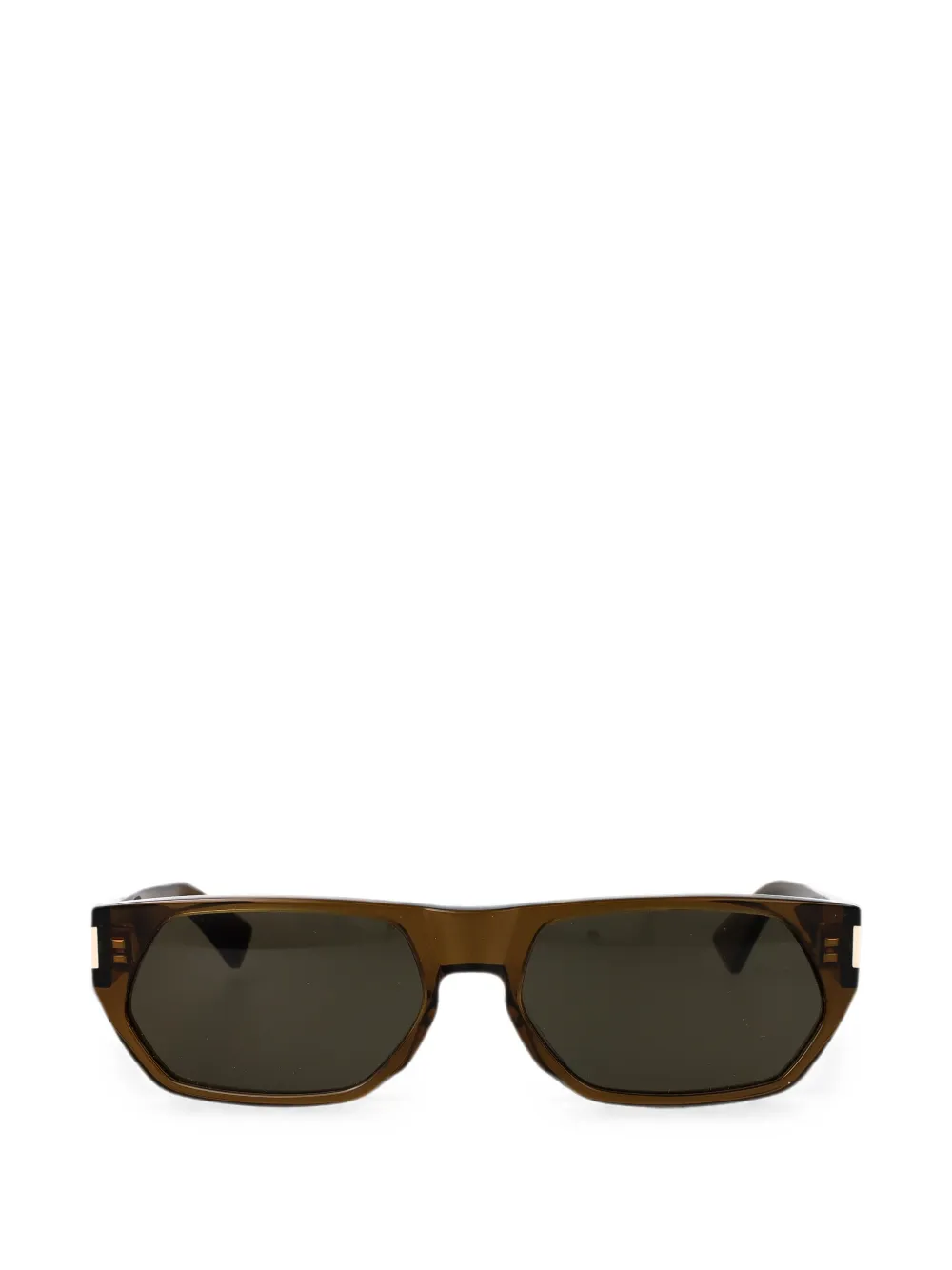 Saint Laurent Eyewear geometric-frame sunglasses - Marrone
