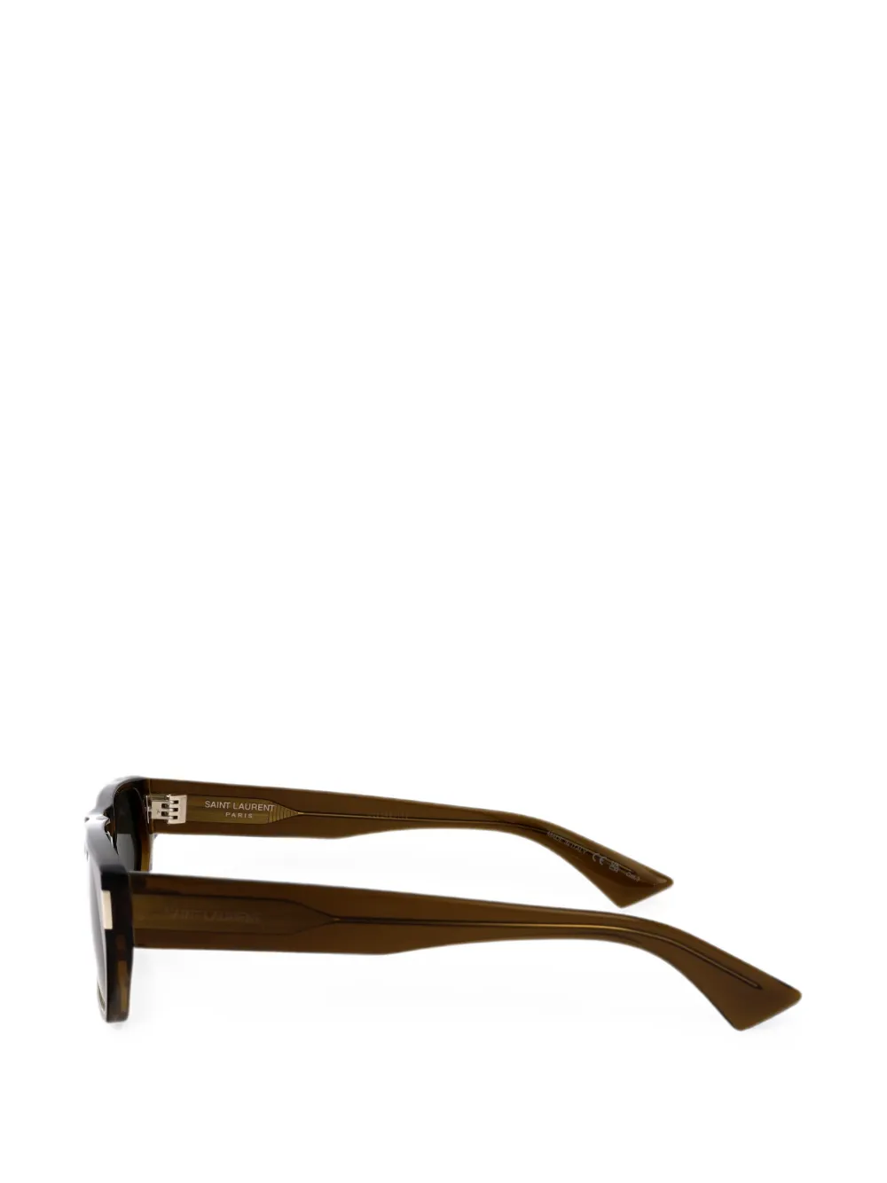 Saint Laurent Eyewear Zonnebril met geometrisch montuur Bruin