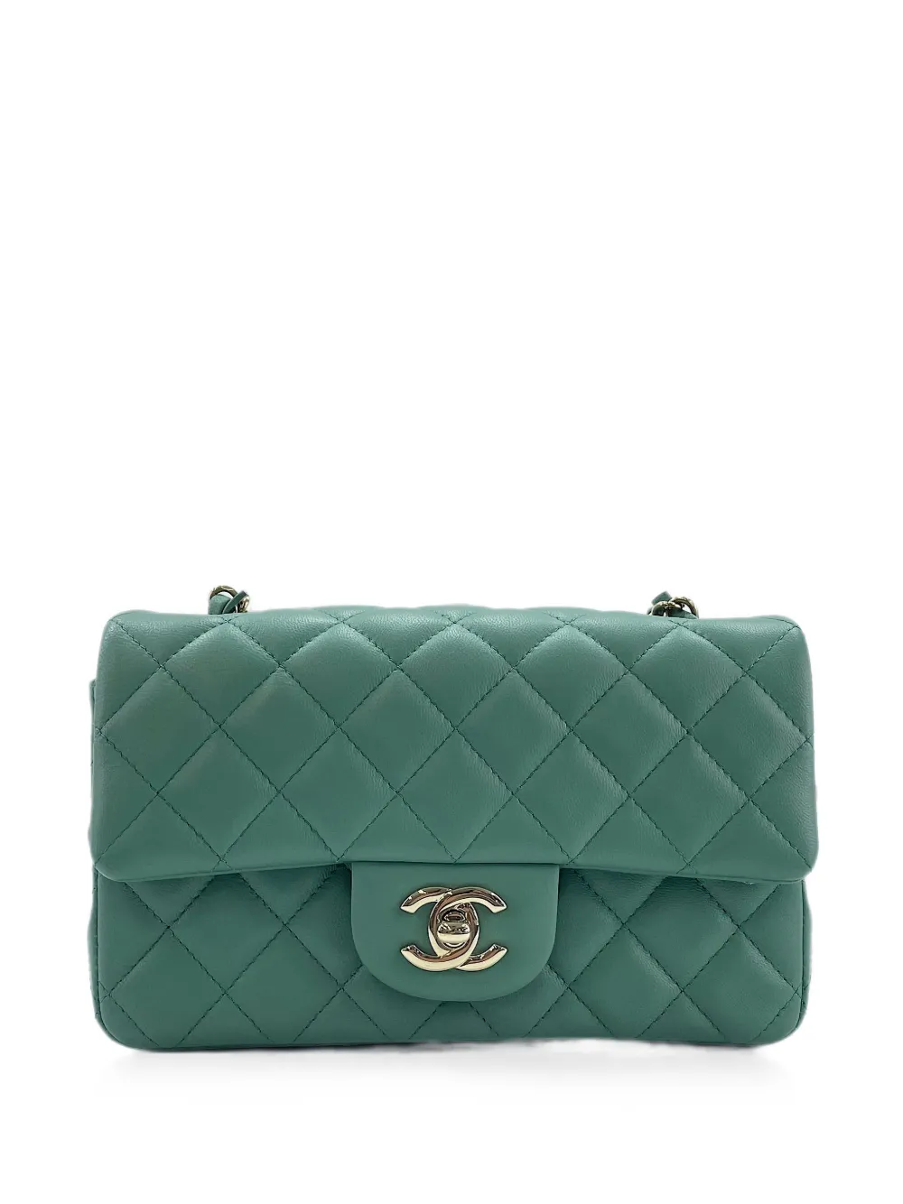 CHANEL Pre-Owned mini Classic Flap shoulder bag - Verde