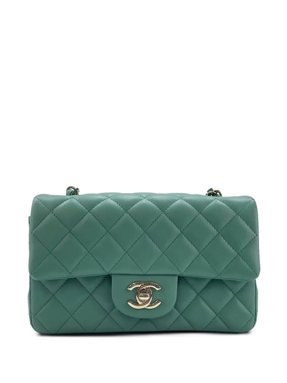 CHANEL Pre-Owned mini Classic Flap shoulder bag - Verde