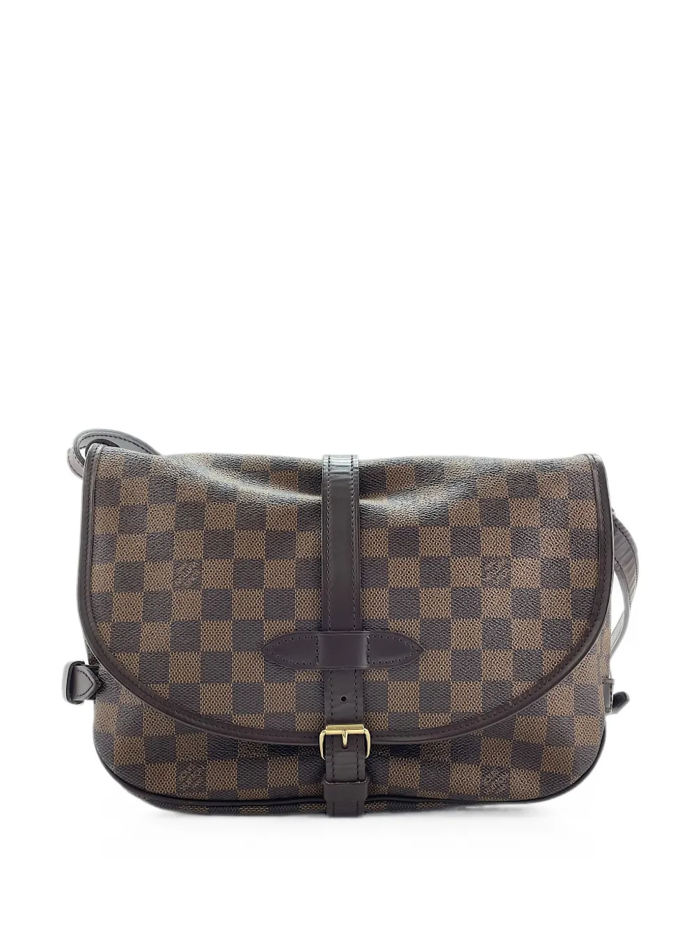 Louis Vuitton Pre-Owned 30 Saumur Damier Ebene cross body bag - Marrone