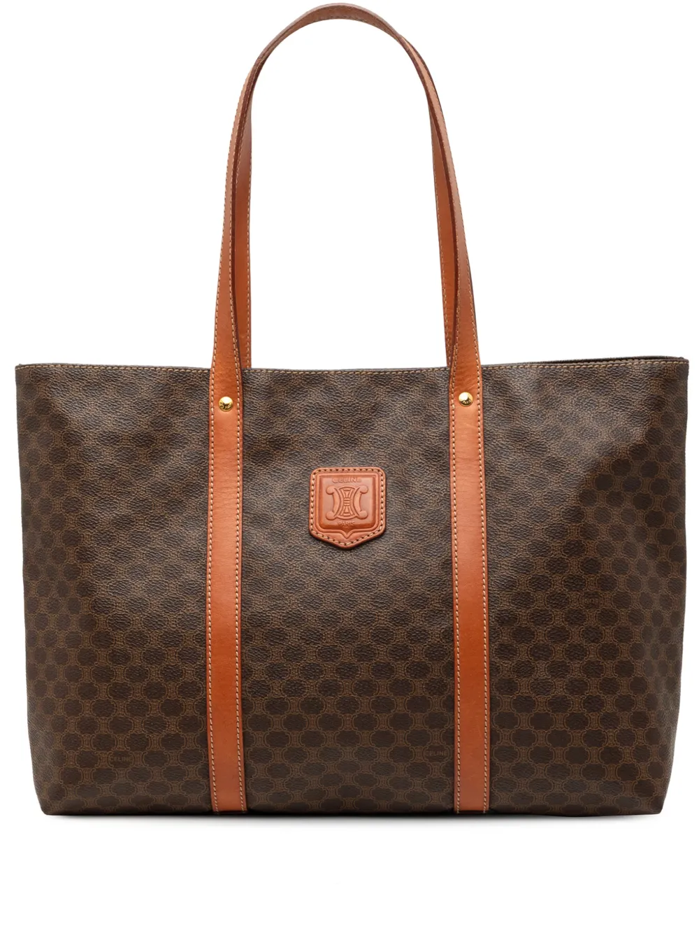 Celine Pre-Owned 1997 Macadam Coated Canvas tote bag - Marrone