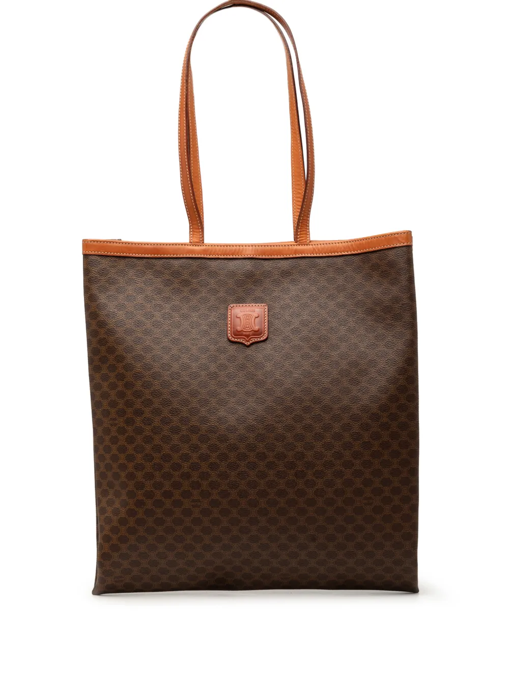 Celine Pre-Owned 2011 Macadam Coated Canvas tote bag - Marrone