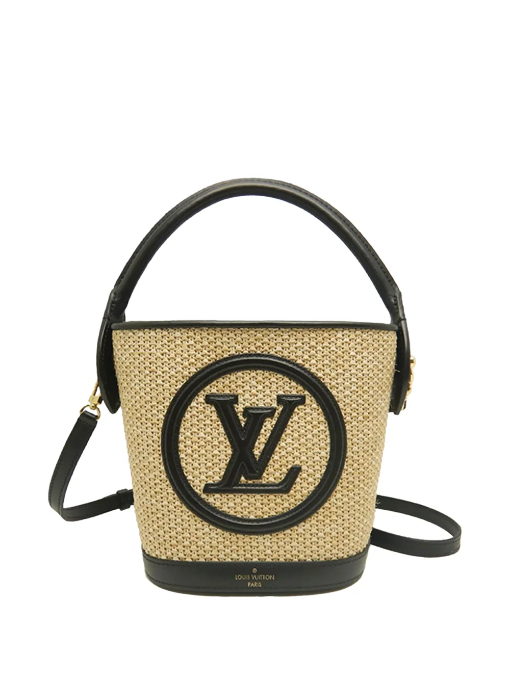 Louis Vuitton Pre-Owned 2021-2026 Raffia Petit Bucket satchel - Neutrals