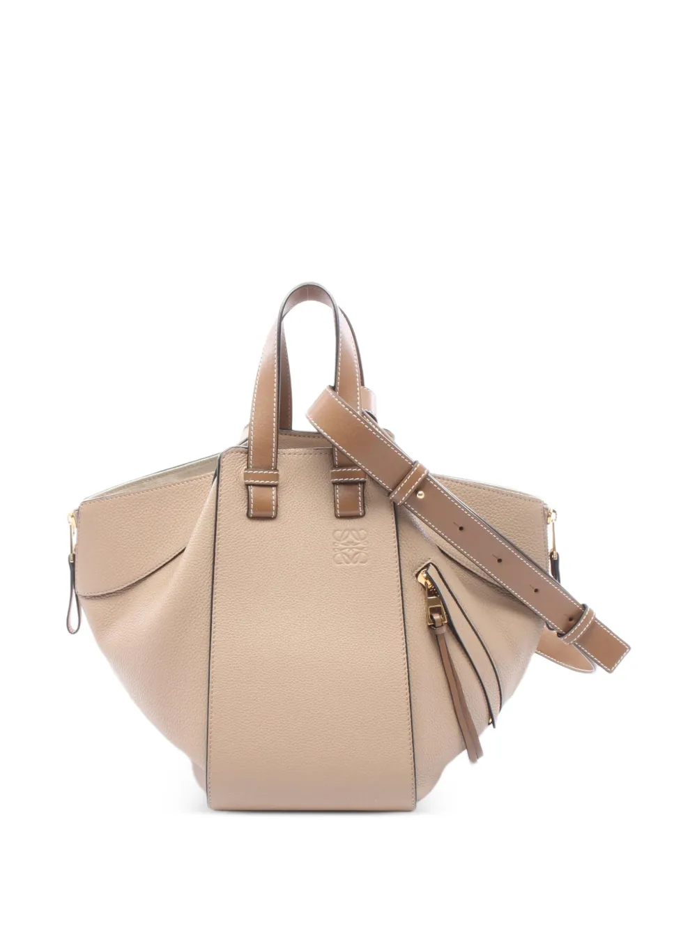 Loewe Pre-Owned 2010s Hammock calf leather handbag - Neutrals