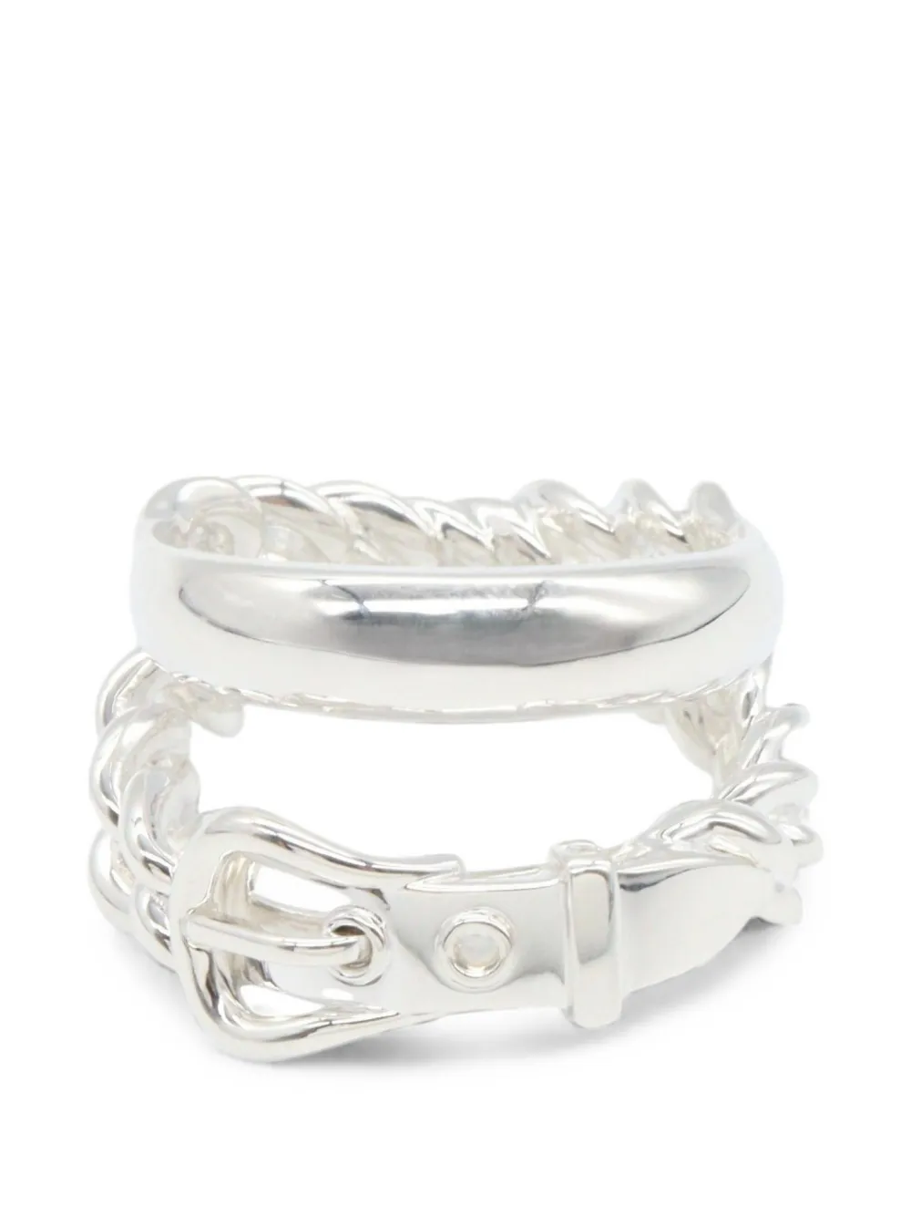 Hermès Pre-Owned 2010s Book Le Serie ring - Argento