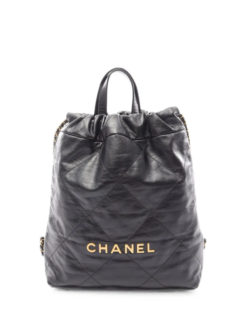 CHANEL Pre-Owned 2021 small Chanel 22 backpack - Nero