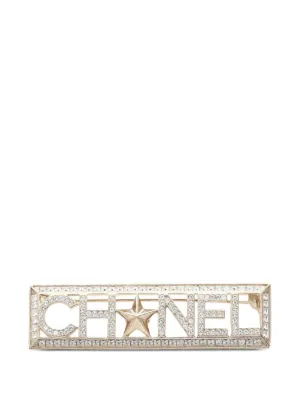CHANEL Pre-Owned 2009 ココマーク ラインストーン ブローチ
