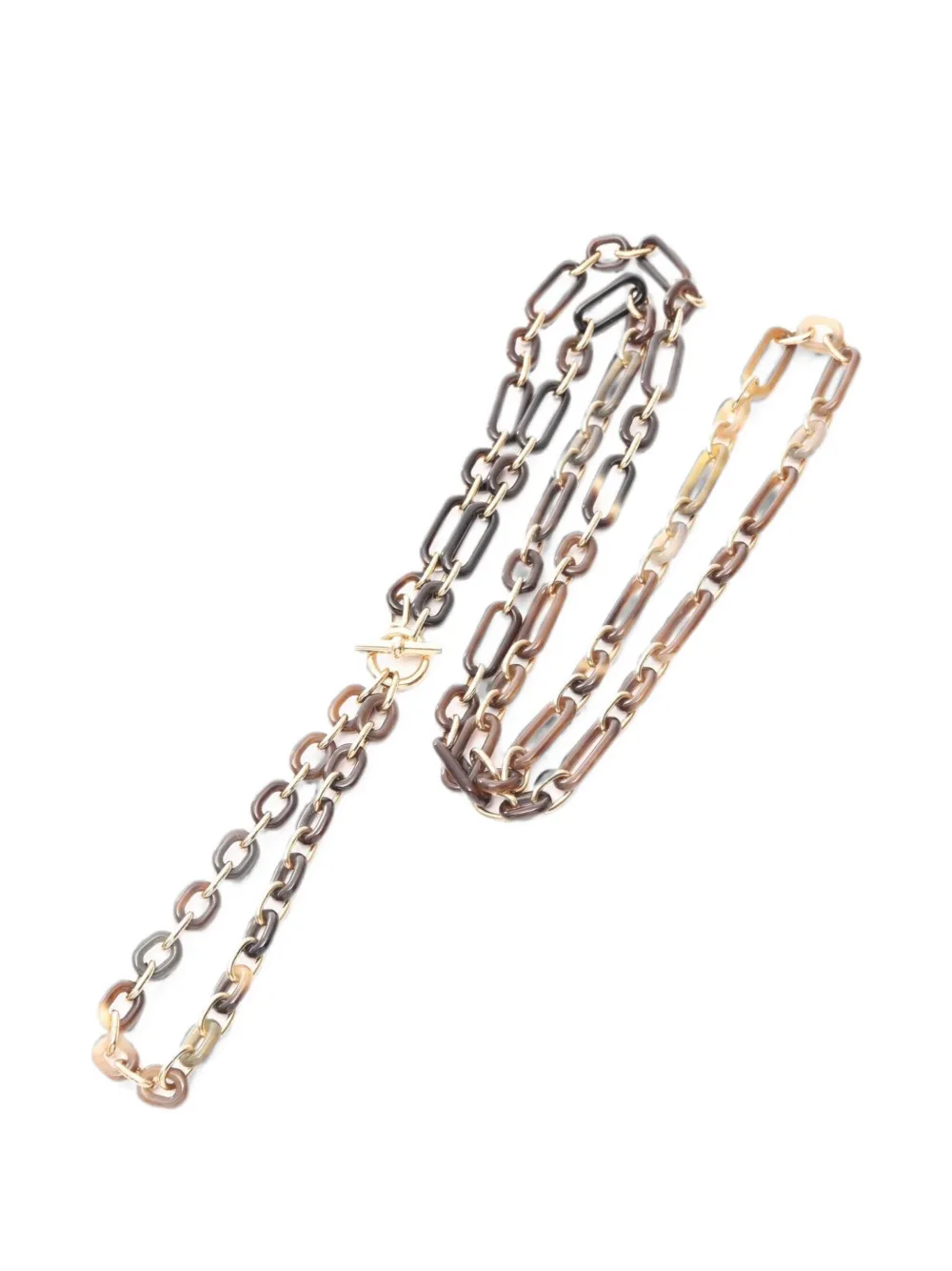 Hermès Pre-Owned 2010s Regille buffalo horn necklace - Oro