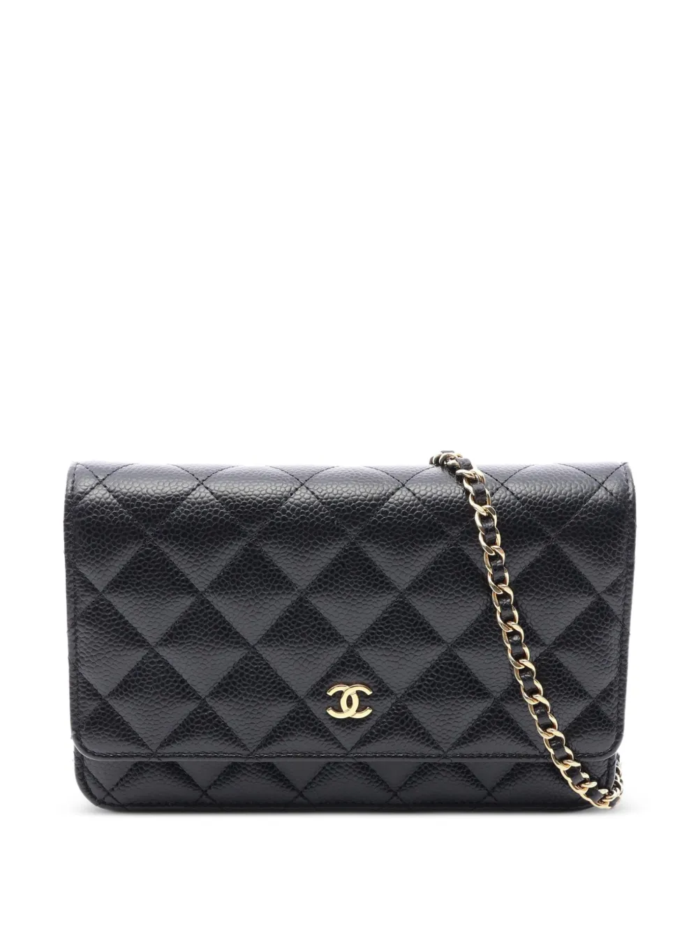 CHANEL Pre-Owned Matelasse Caviar crossbody bag - Black