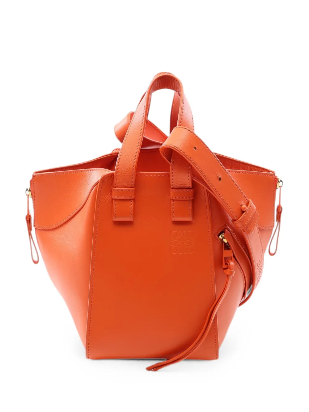 Loewe Pre-Owned 2000s Hammock leather two-way handbag - Arancione