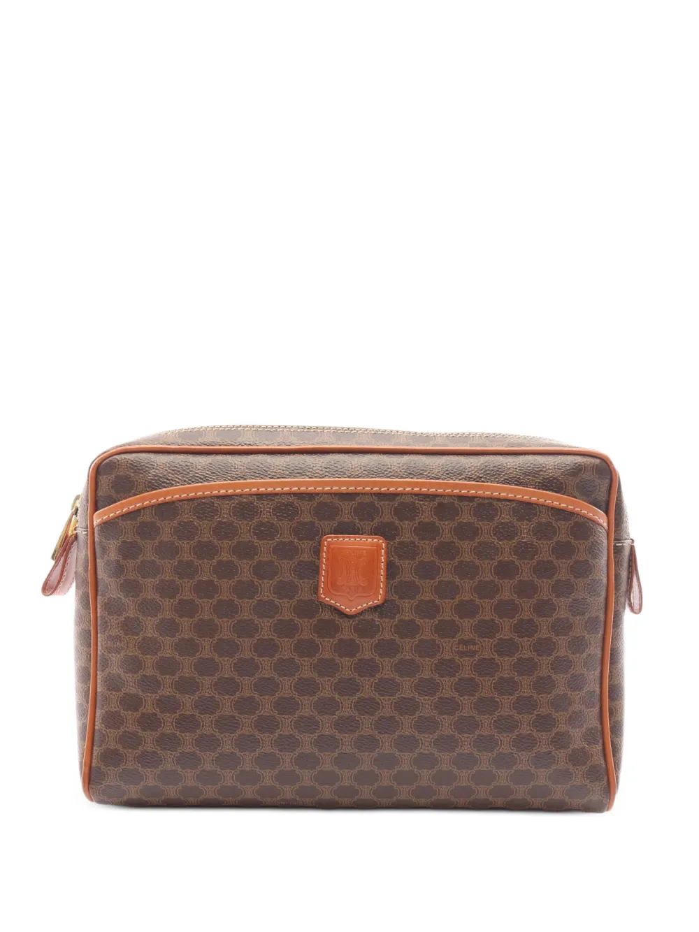 Celine Pre-Owned 2000s Macadam Clutch - Braun