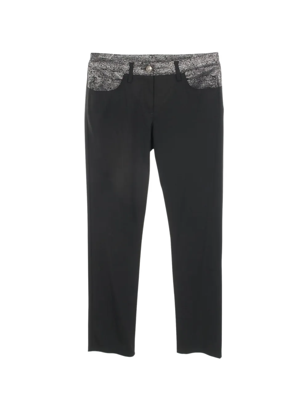 CHANEL Pre-Owned 1986-1988 lion button trousers - Black