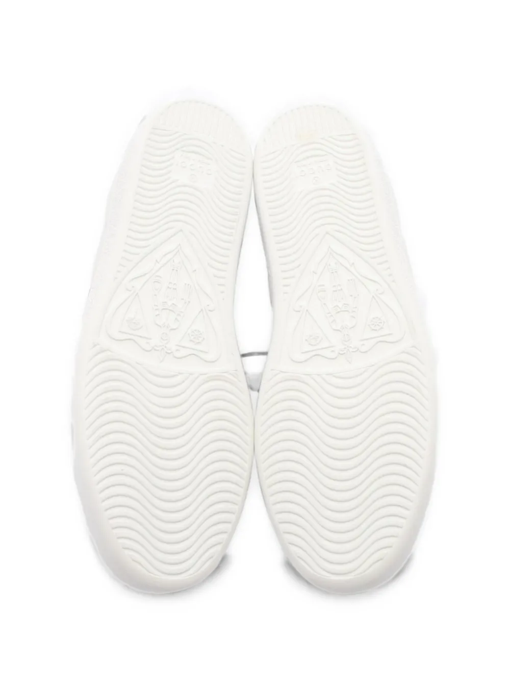 Gucci Pre-Owned 2010s bee Web stripe sneakers - Weiß