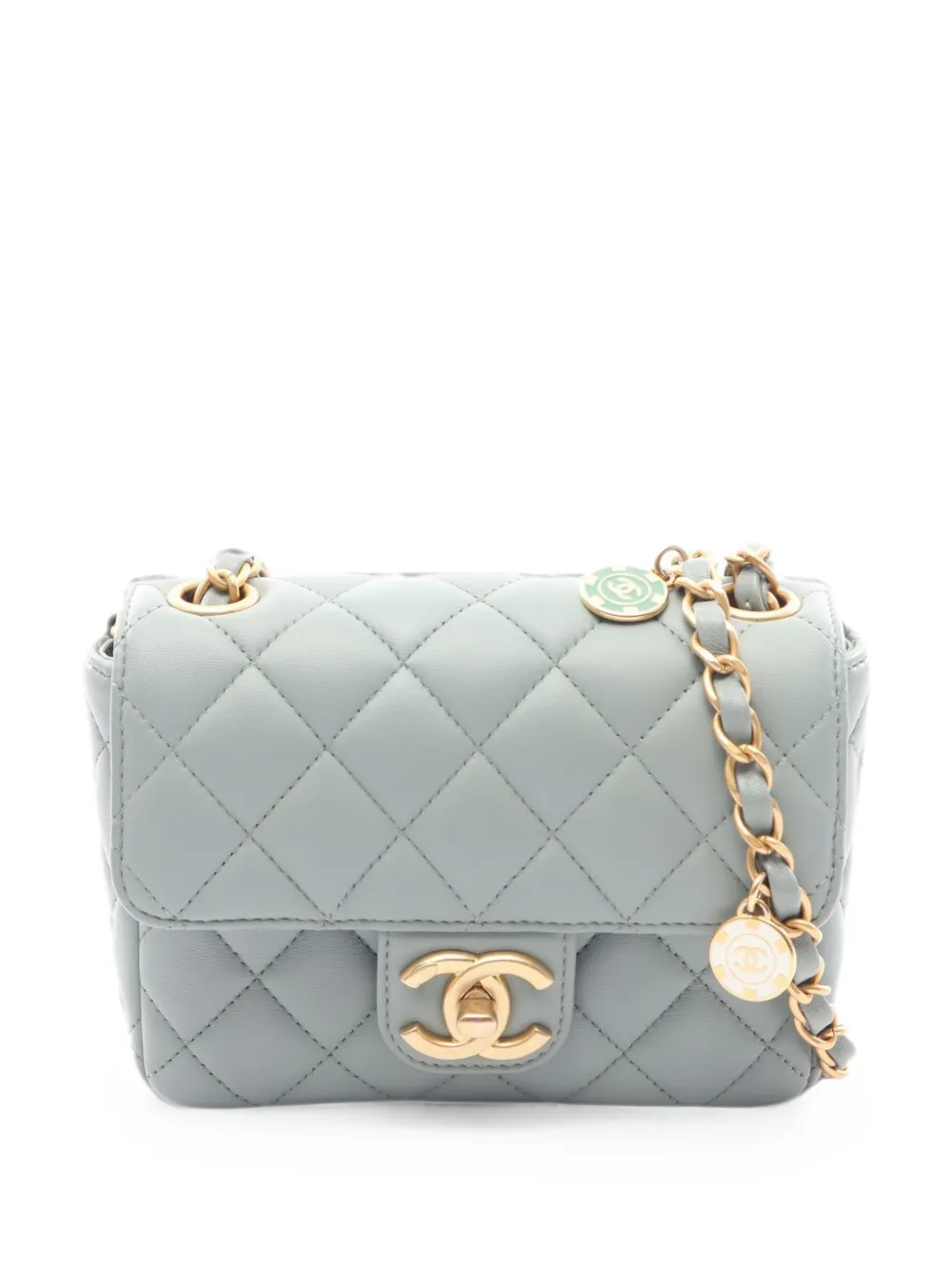CHANEL Pre-Owned 2010s mini Casino Royale cross body bag - Blu