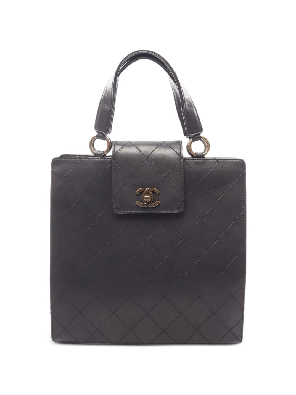 CHANEL Pre-Owned 1996-1997 quilted turn-lock handbag - Black