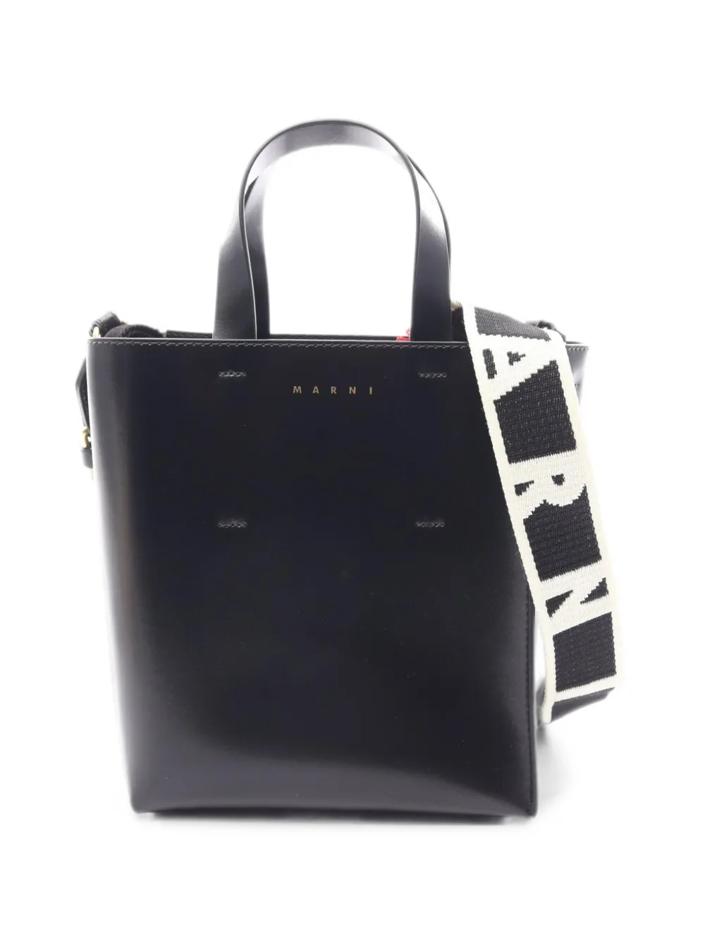 Marni Pre-Owned 2020s mini Museo two-way handbag - Nero