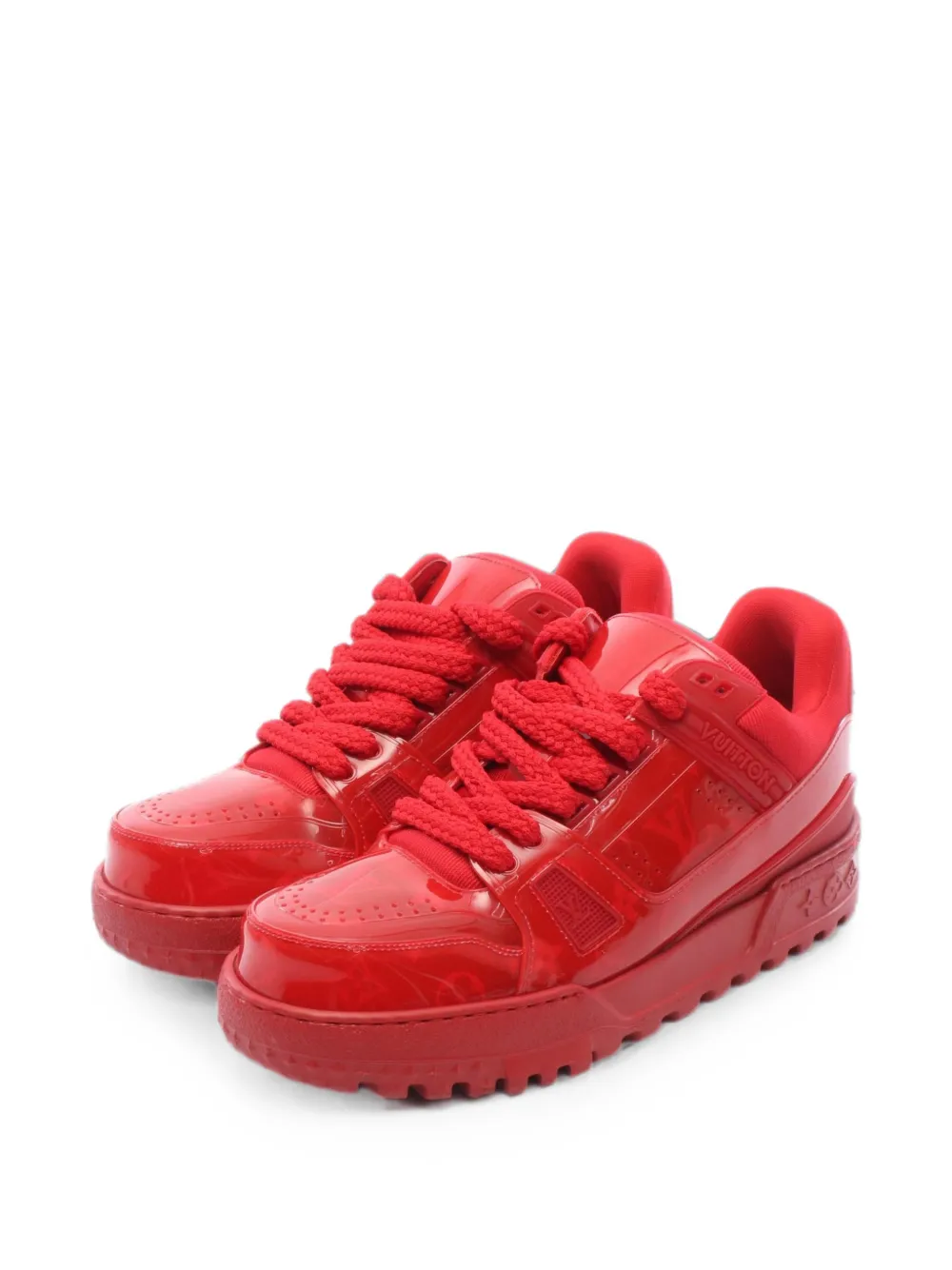 Louis Vuitton Pre-Owned Maxi panelled low-top sneakers - Rot