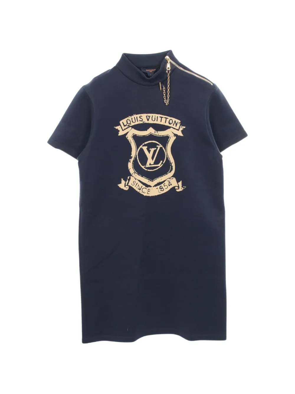 Louis Vuitton Pre-Owned 2010s Crest zip-detail dress - Blue