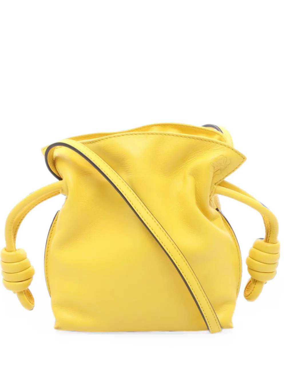 Loewe Pre-Owned 2000s mini Flamenco leather bucket bag - Giallo