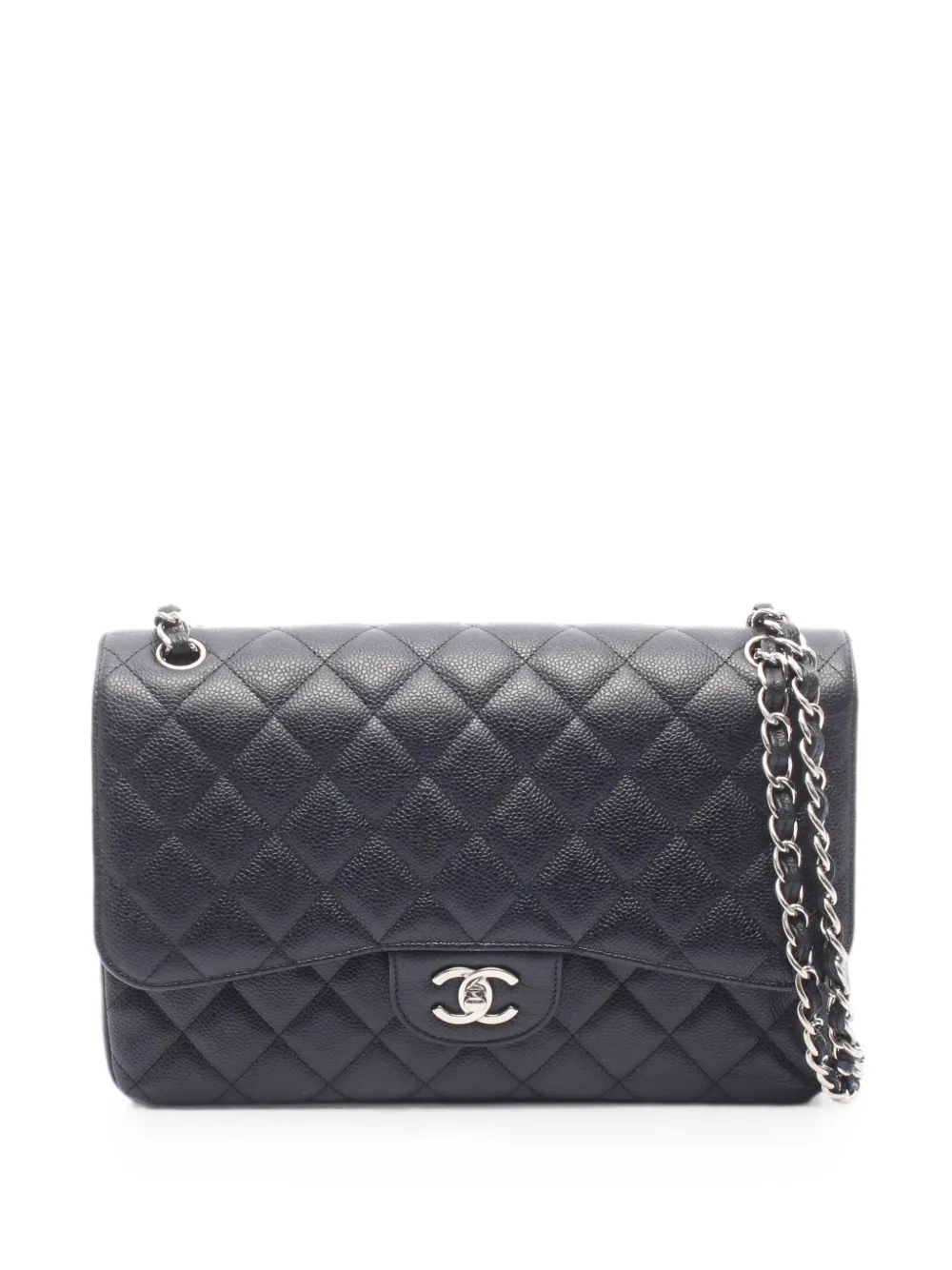 CHANEL Pre-Owned 2013-2014 jumbo Classic Double Flap shoulder bag - Nero