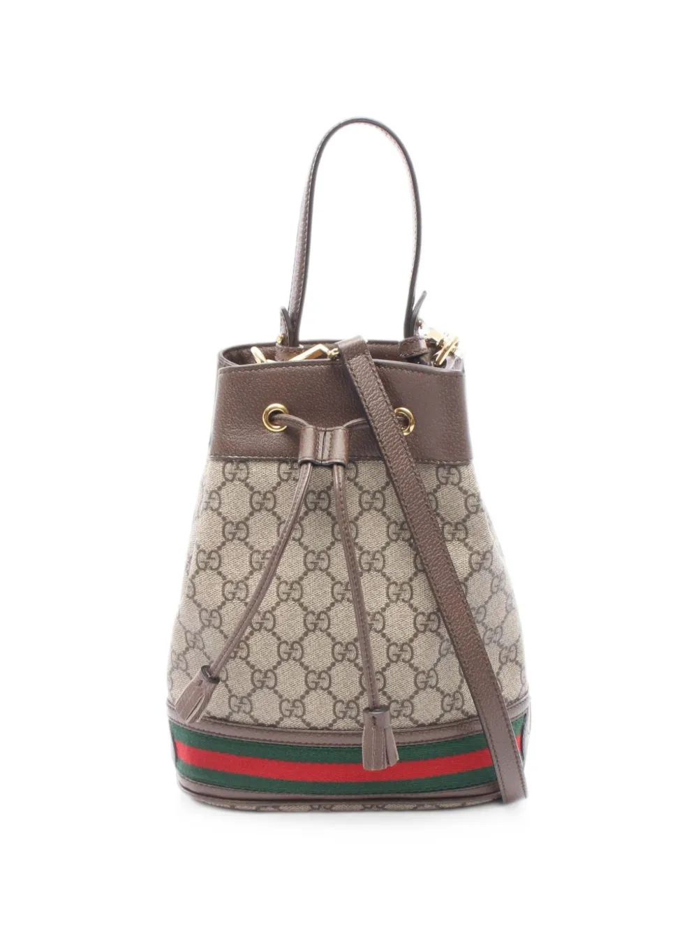 Gucci Pre-Owned 2000s small Ophidia GG-Supreme bucket bag - Toni neutri