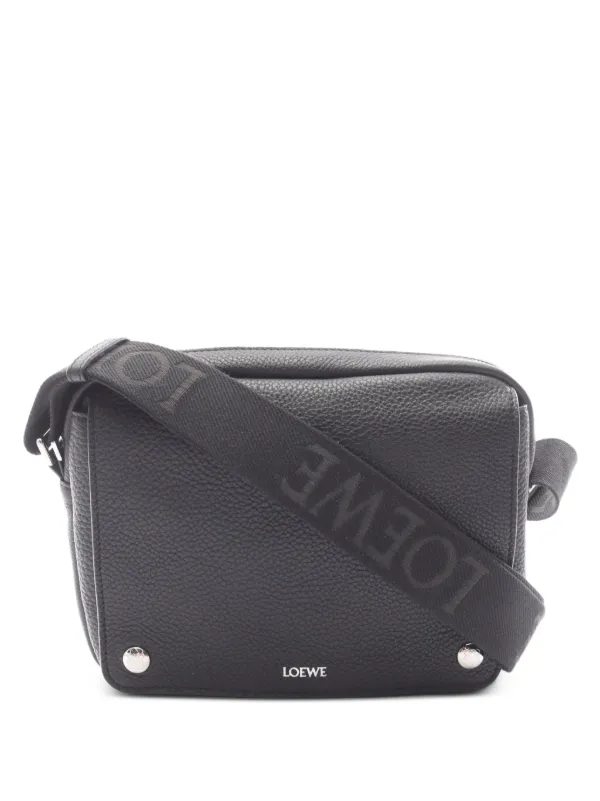 Loewe Pre-Owned 2020s ペブル レザーメッセンジャーバッグ M