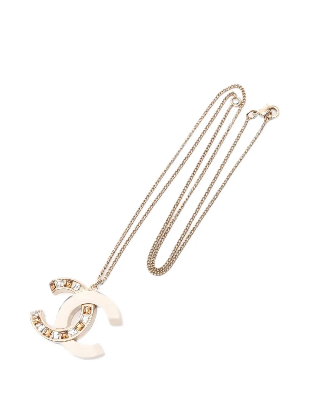CHANEL Pre-Owned 2018 embellished necklace - Oro