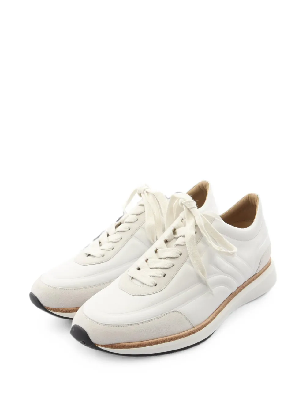 Pre-owned Hermes 2020s H Logo Sneakers In White