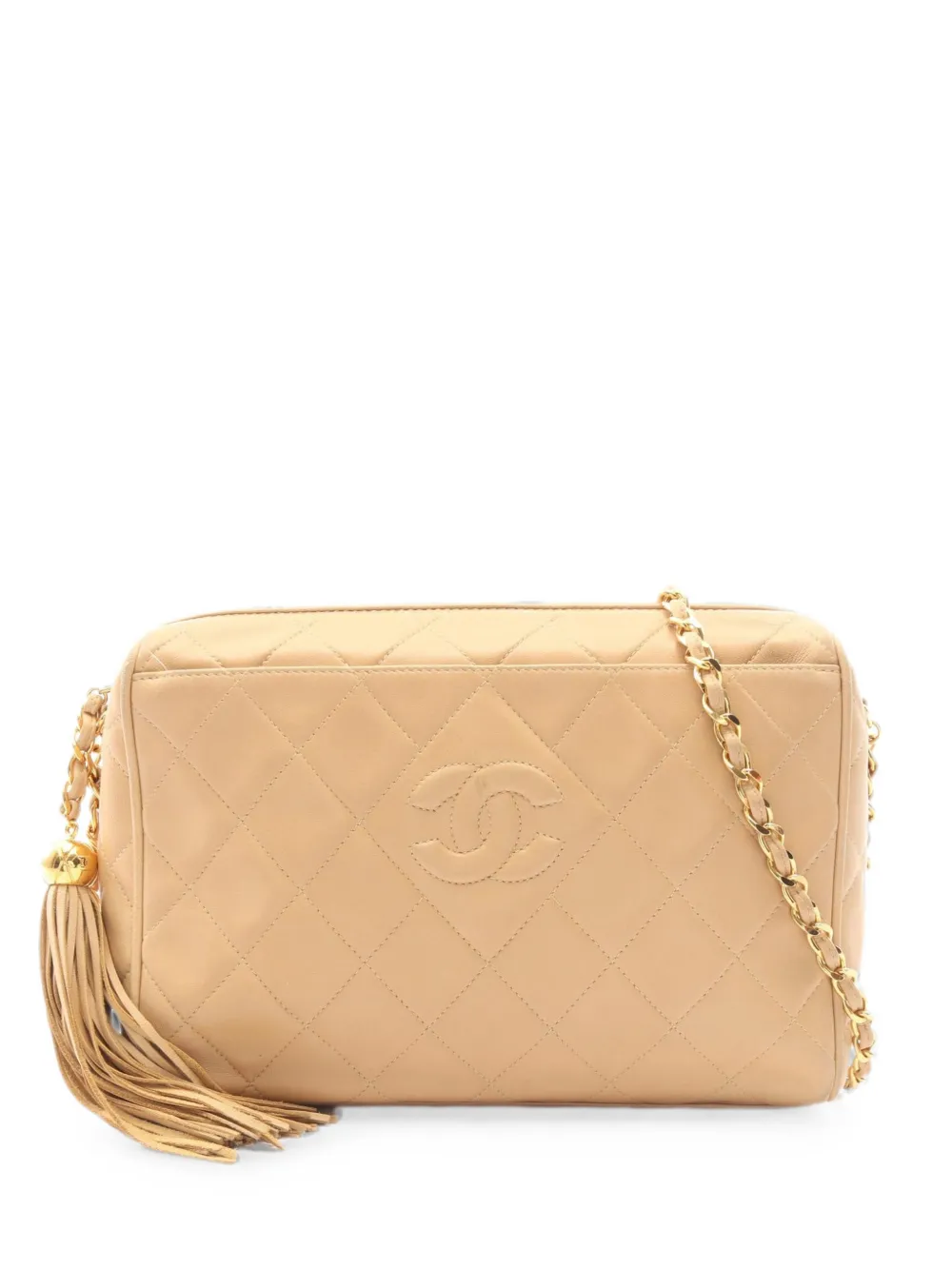 CHANEL Pre-Owned 1994-1996 Matelasse tassel shoulder bag - Toni neutri