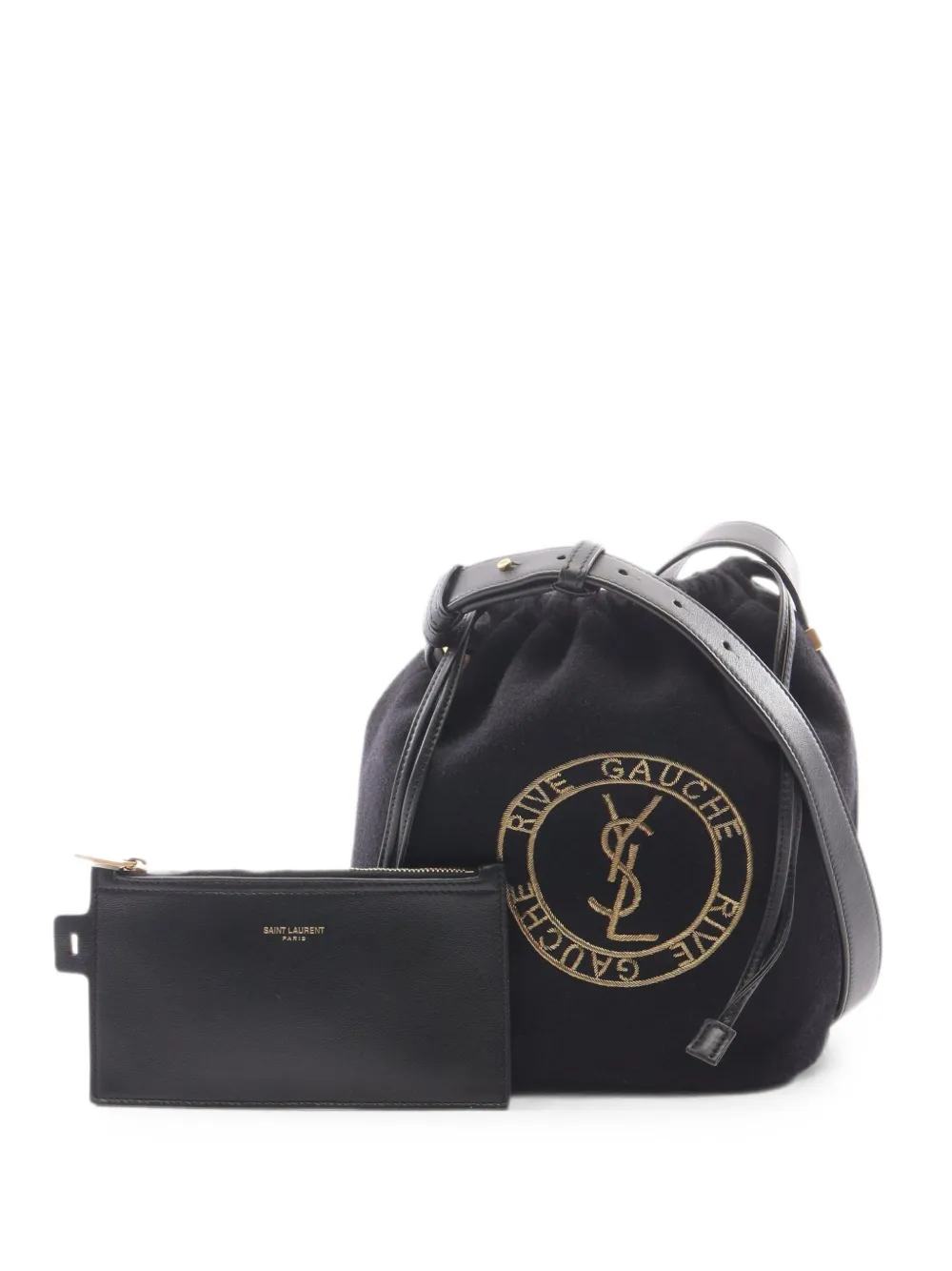 Saint Laurent Pre-Owned 2010s Rive Gauche bucket bag - Nero