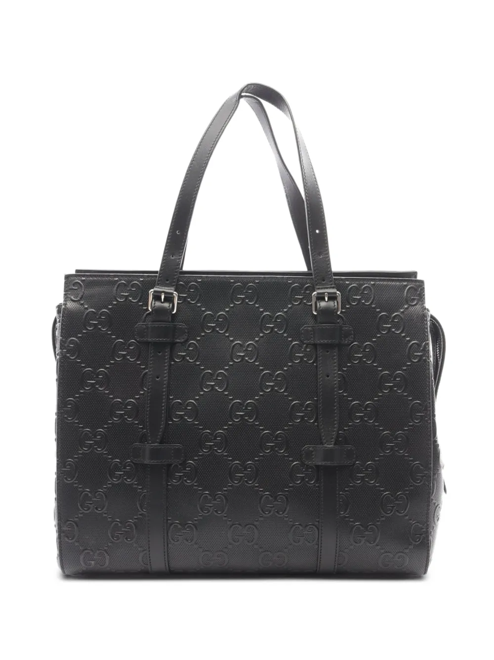 Gucci Pre-Owned 2010s GG-embossed tote bag - Nero