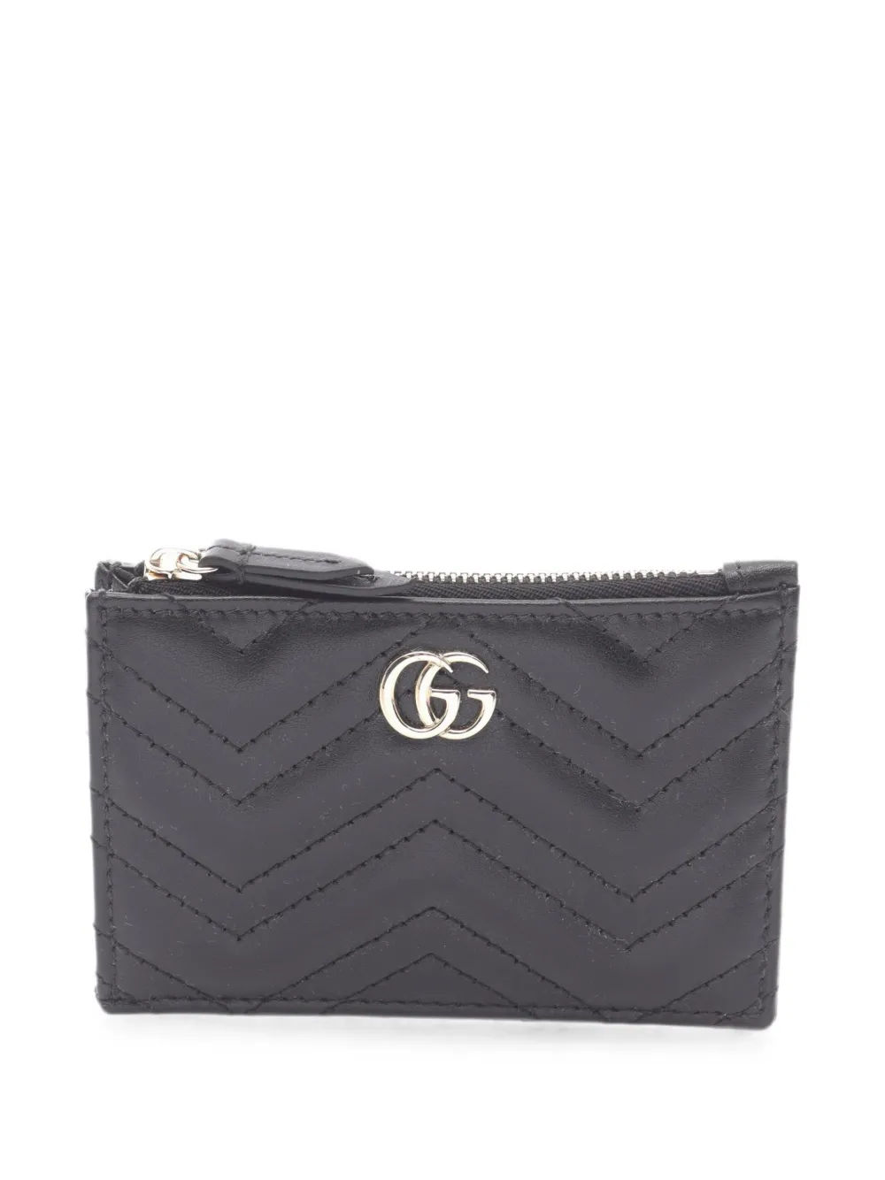 Gucci Pre-Owned 2020s logo-plaque card case - Nero