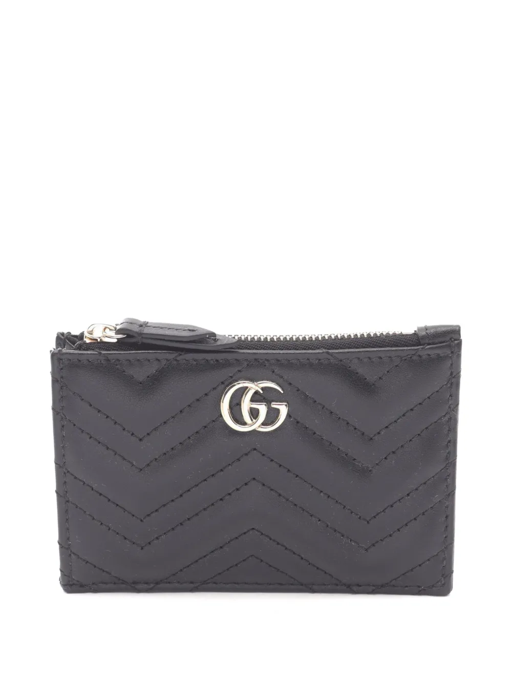 Gucci Pre-Owned 2020s logo-plaque card case - Schwarz