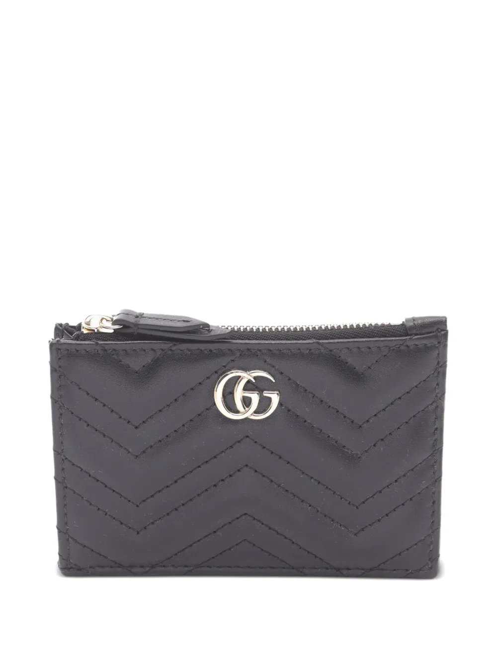 Gucci Pre-Owned 2020s logo-plaque card case - Nero