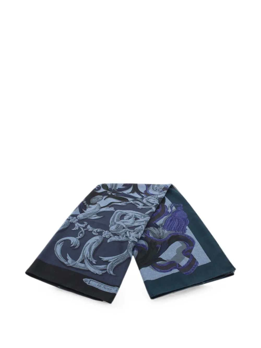 Hermès Pre-Owned 2010s Le Mors à la Conétable scarf - Blu