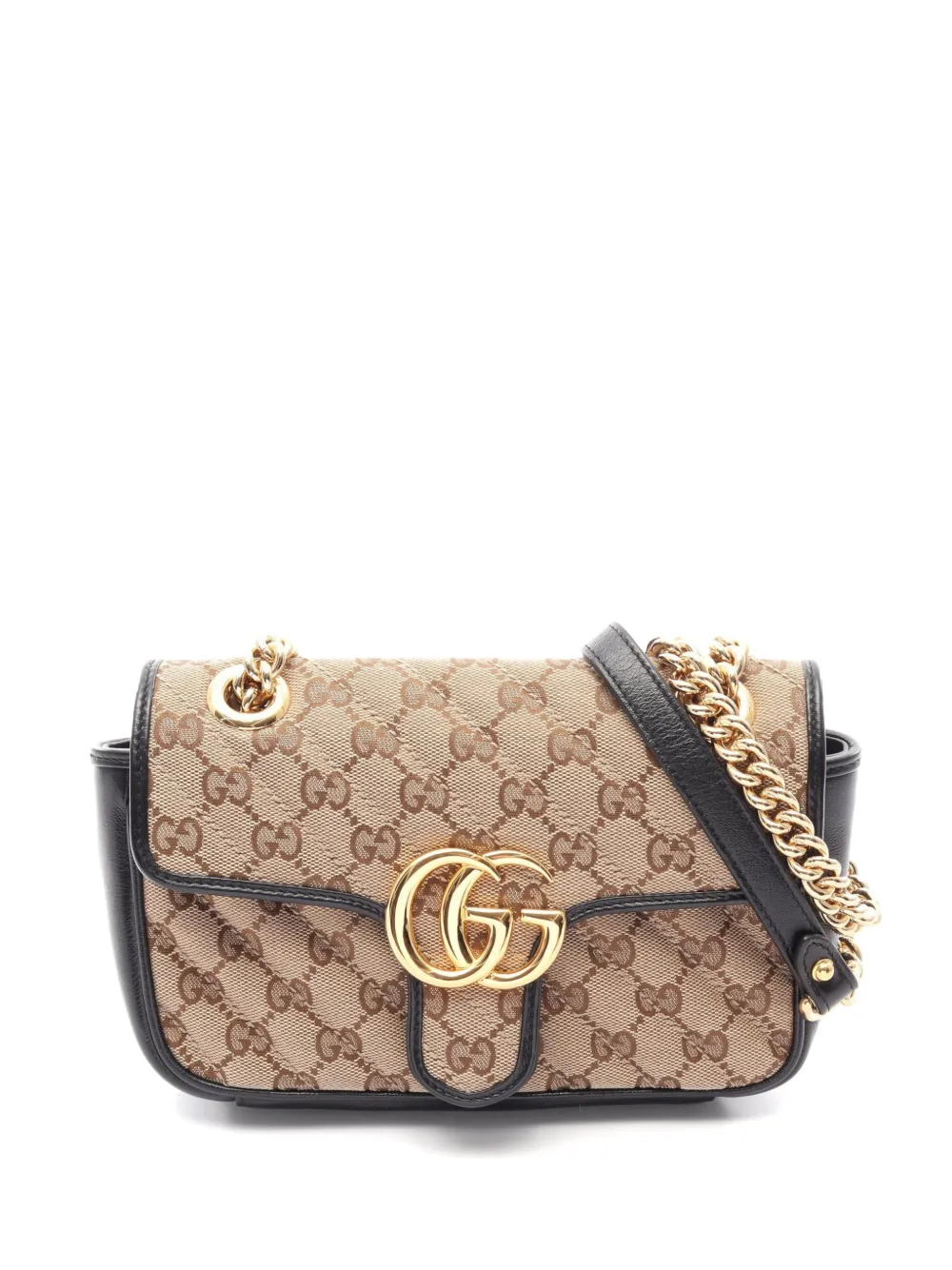 Gucci Pre-Owned 2010s GG Marmont canvas cross body bag - Toni neutri