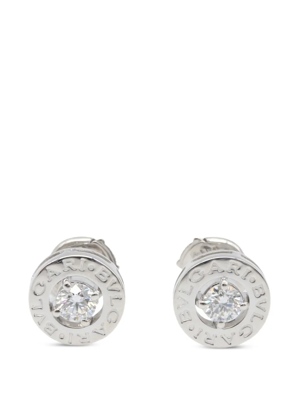 Bvlgari Pre-Owned 2010s Bulgari Bulgari diamond earrings - Silber