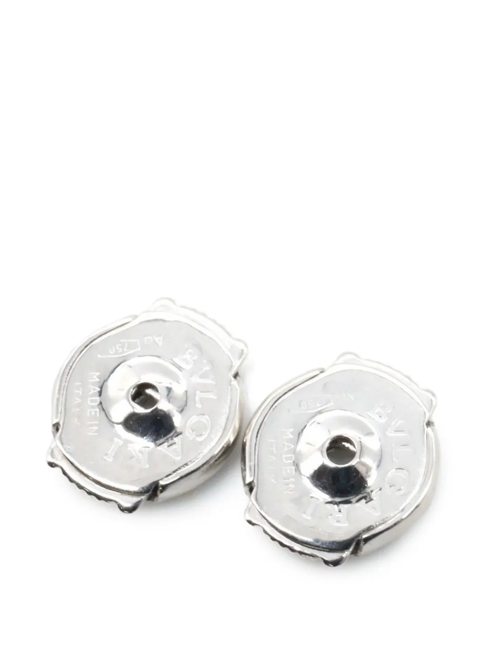 Bvlgari Pre-owned 2010s Bulgari Bulgari Diamond Earrings in Silver, view 3