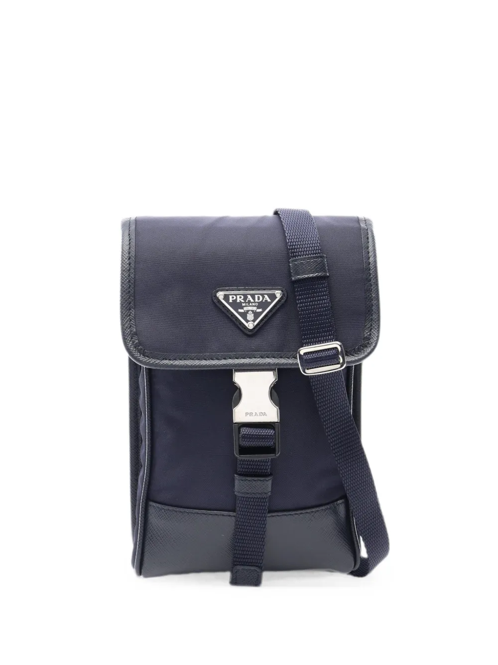 Prada Pre-Owned 2010s Tessuto Saffiano shoulder bag - Blu