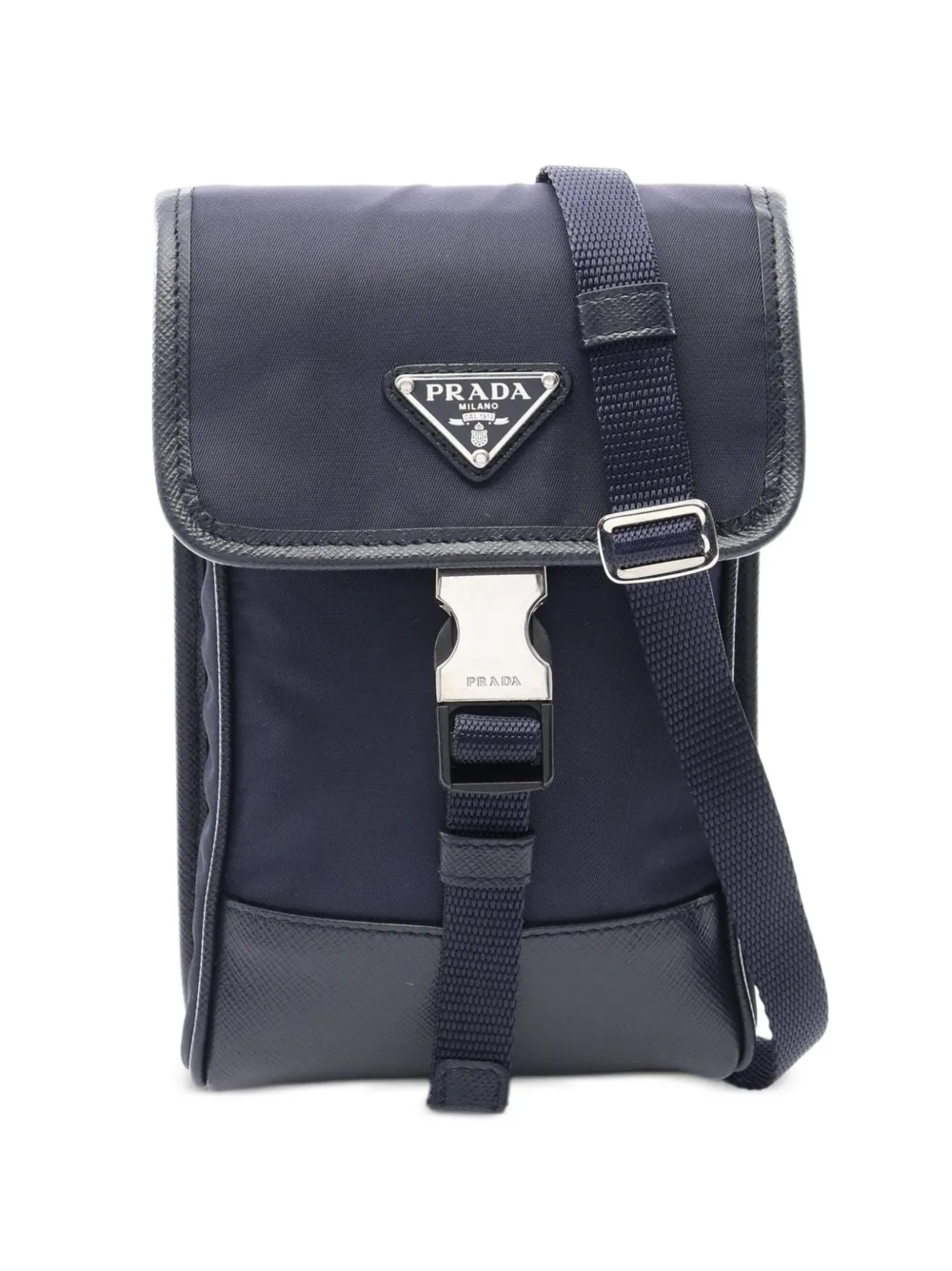 Prada Pre-Owned 2010s Tessuto Saffiano shoulder bag - Blau