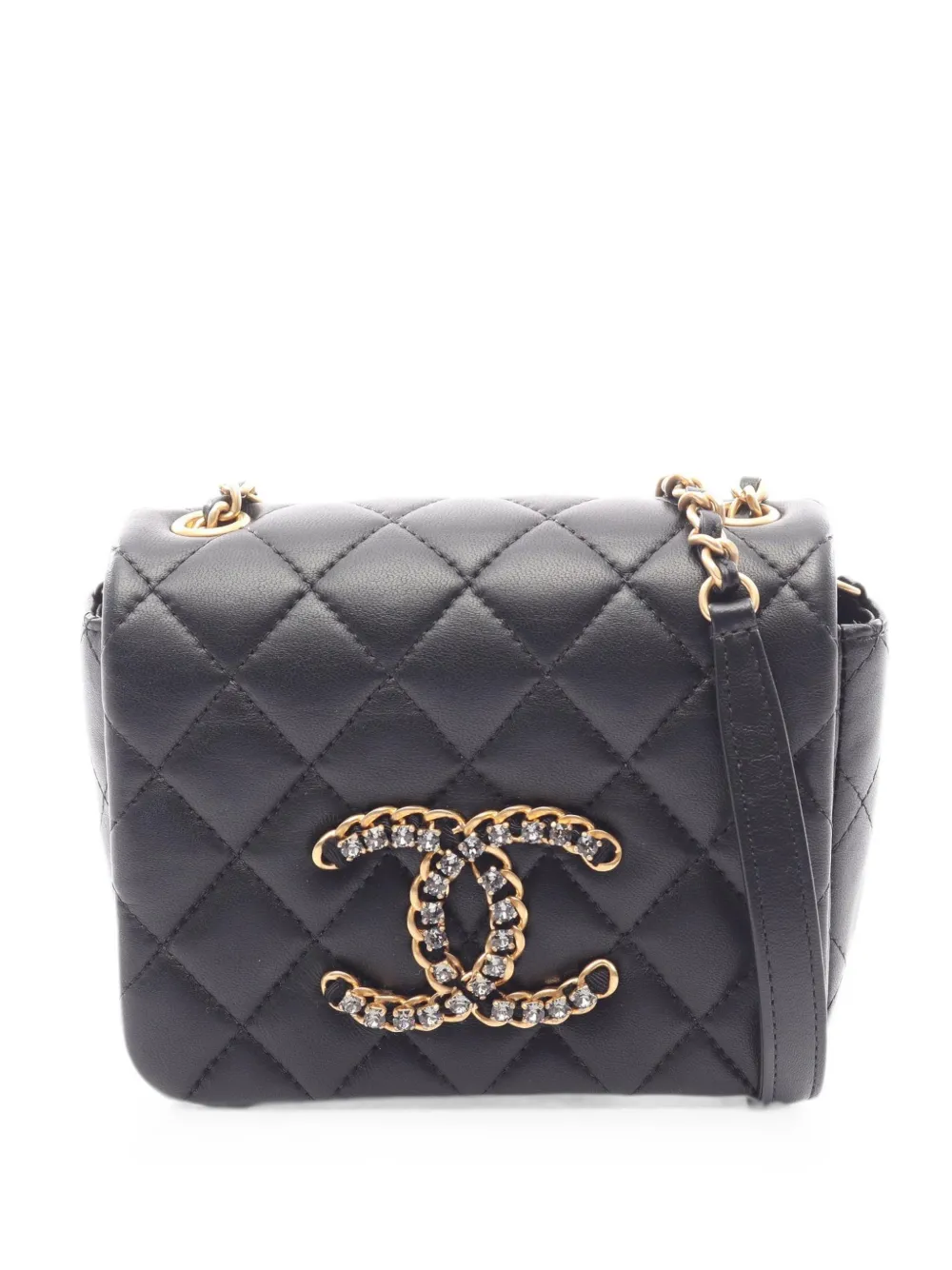 CHANEL Pre-Owned 2010s Matelassé CC shoulder bag - Nero