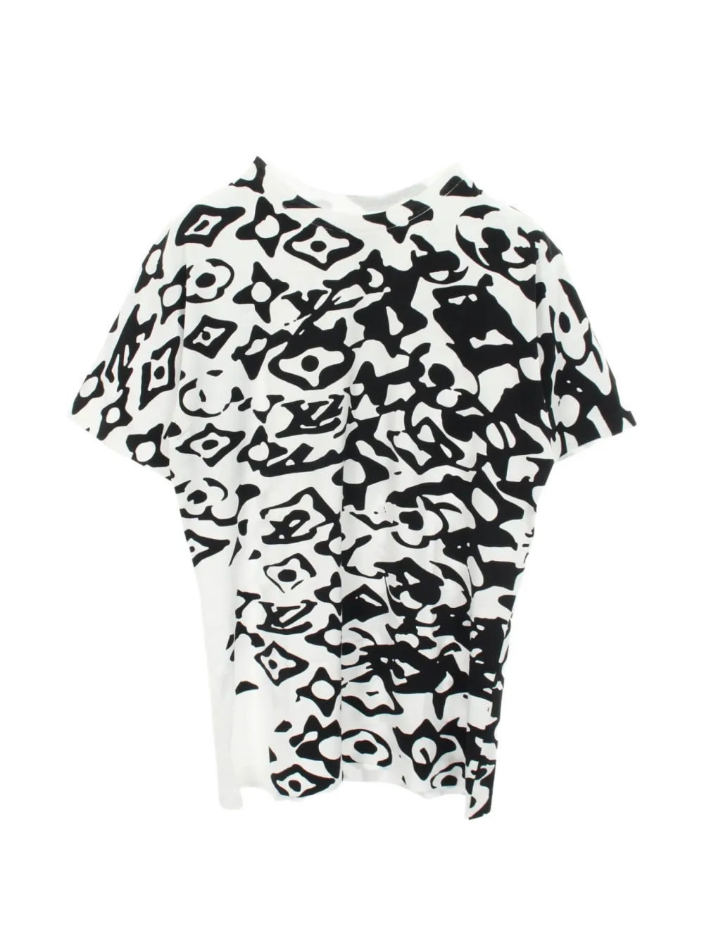 Louis Vuitton Pre-Owned x Urs Fischer T-shirt con monogramma anni 2010 - Bianco